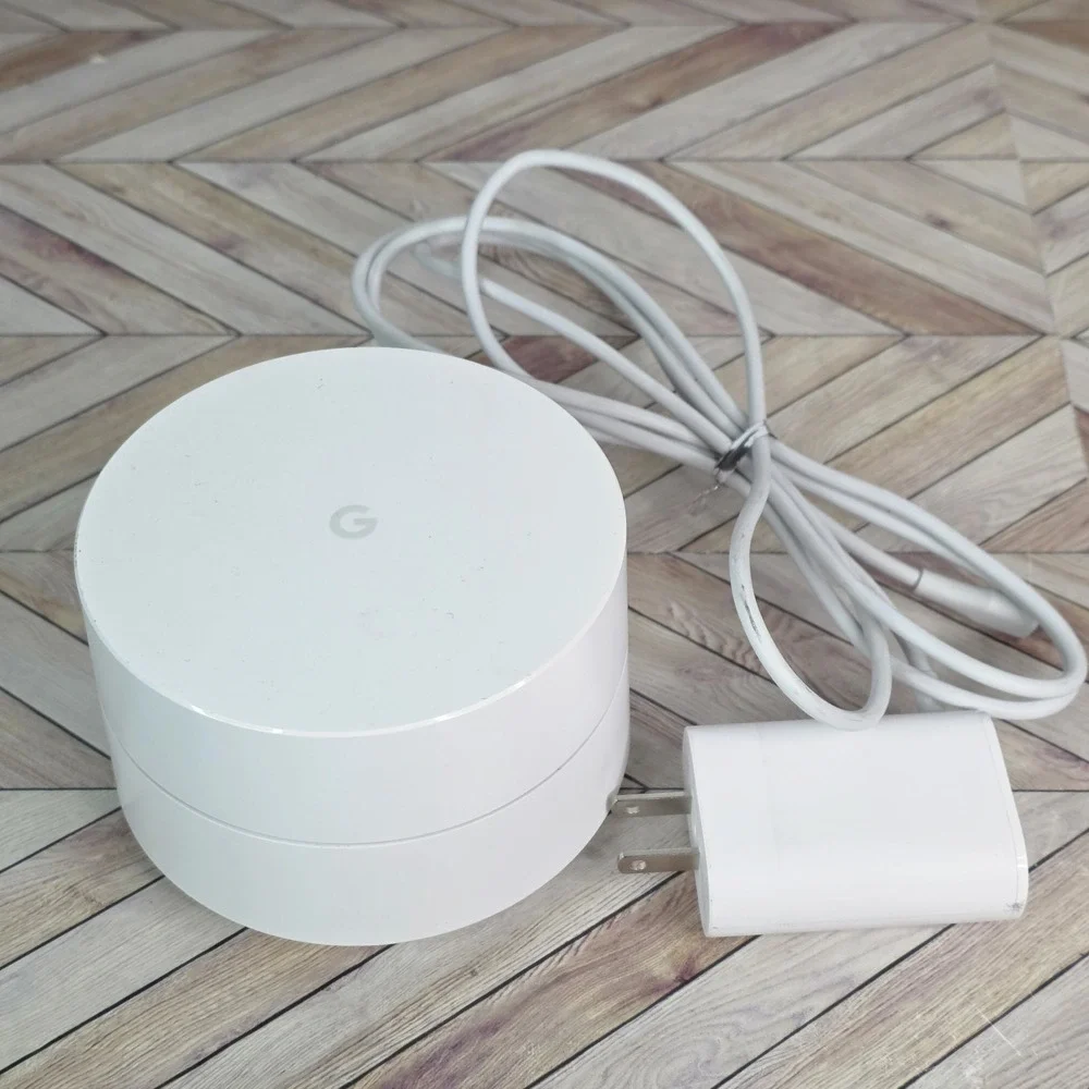 Google WiFi AC-1304 1 Port 1200Mbps Wireless Mesh Router With Power Cable TESTED